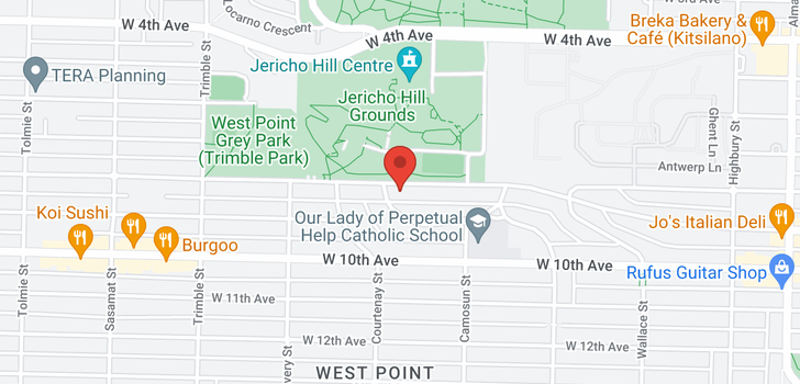 map of 4182 W 8TH AVENUE